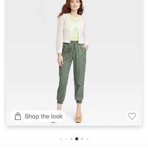 High waisted ankle jogger pants